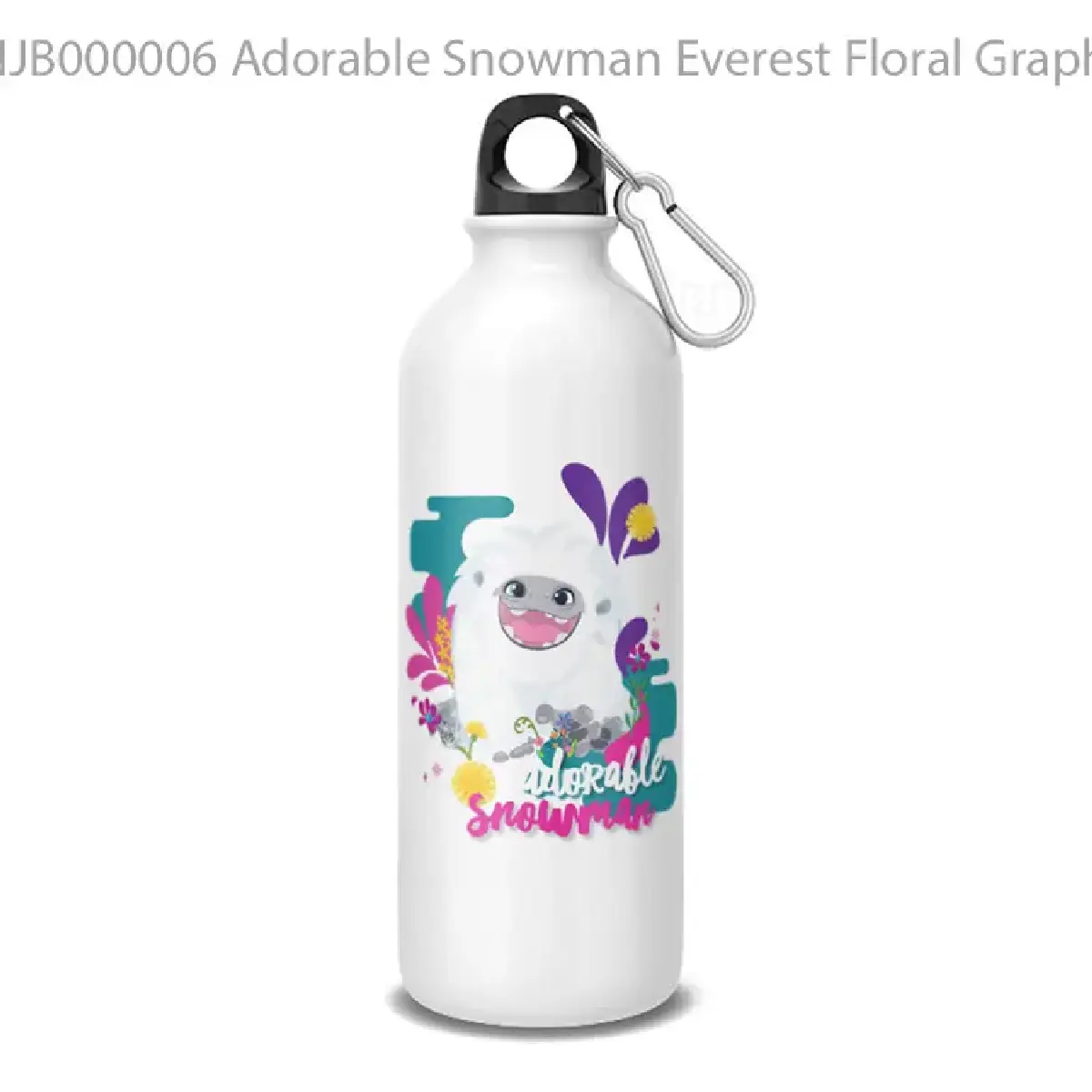 Adorable Snowman Everest Floral Graphic Mug Botol Air Minum