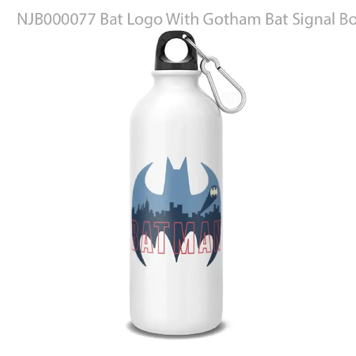 Bat Logo With Gotham Bat Signal Botol Air Minum