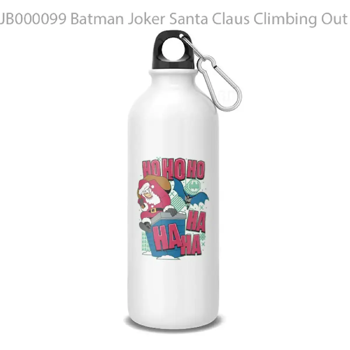 Batman Joker Santa Claus Climbing Out Chimney Botol Air Minum
