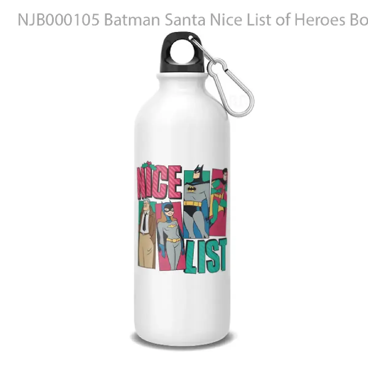 Batman Santa Nice List of Heroes Botol Air Minum