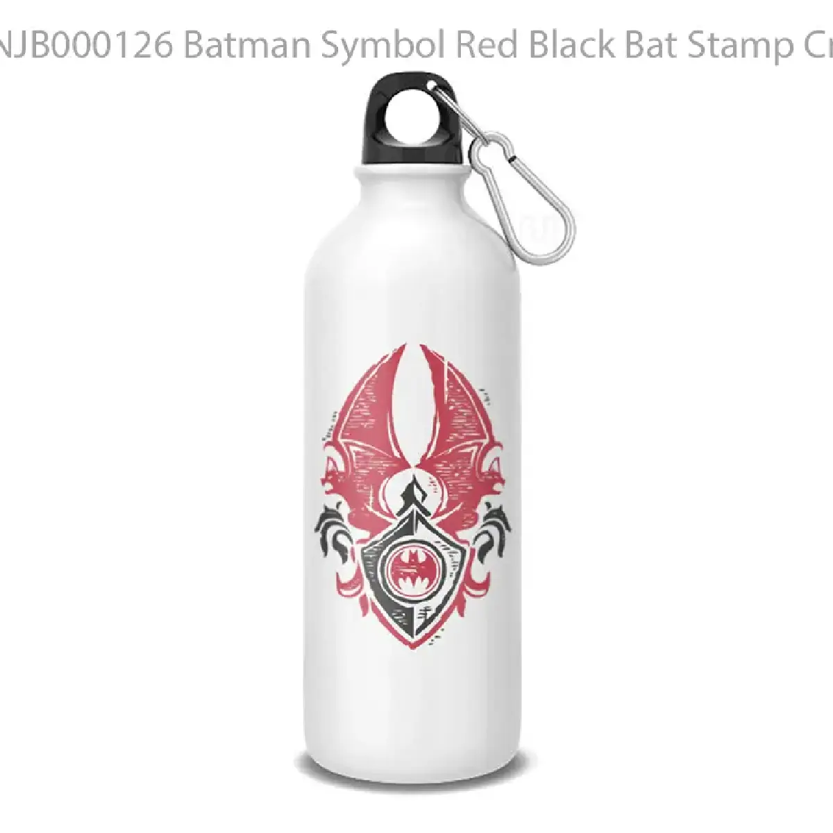 Batman Symbol Red Black Bat Stamp Crest Lo Botol Air Minum