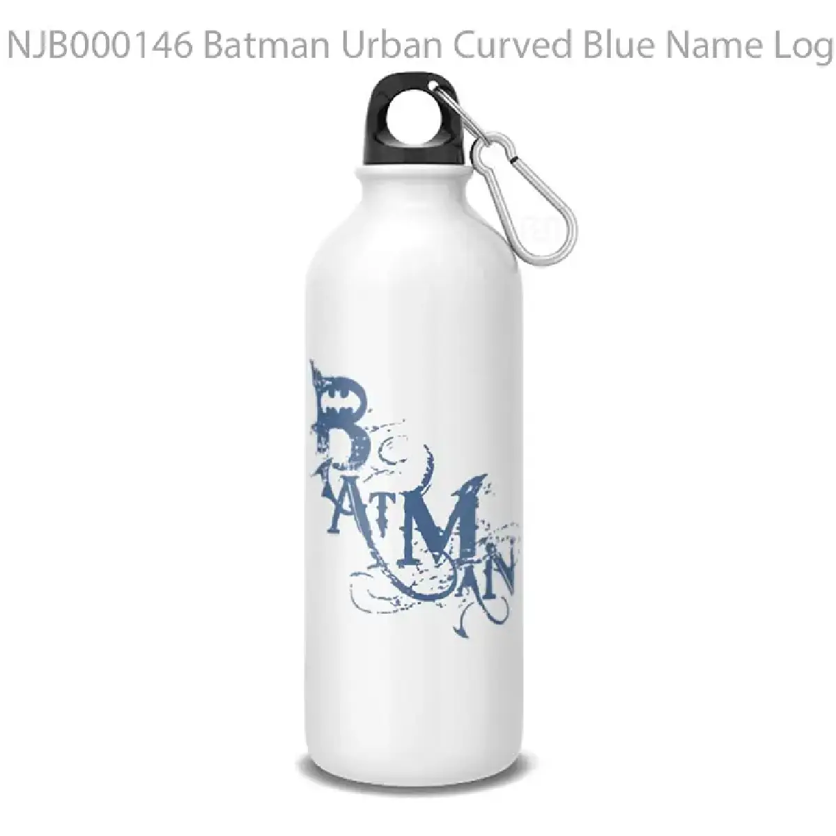 Batman Urban Curved Blue Name Logo y Botol Air Minum