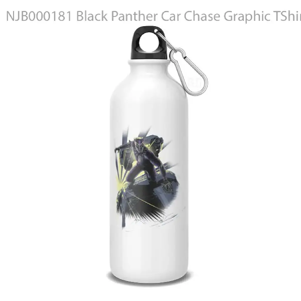 Black Panther Car Chase Graphic TShirt Botol Air Minum