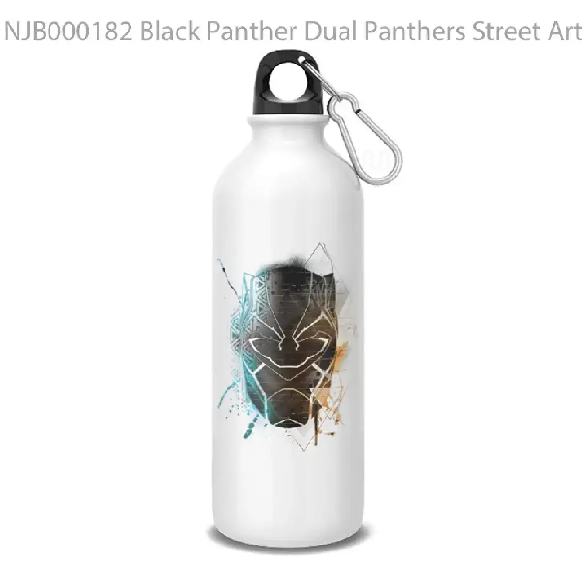Black Panther Dual Panthers Street Art gg Botol Air Minum
