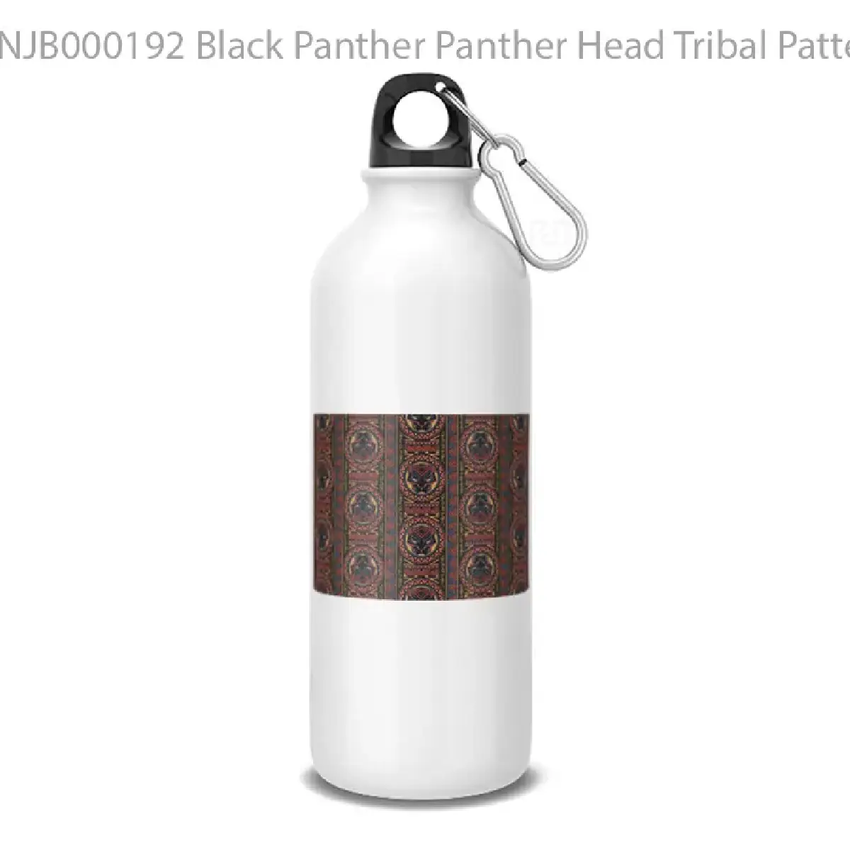 Black Panther Panther Head Tribal Pattern g Botol Air Minum