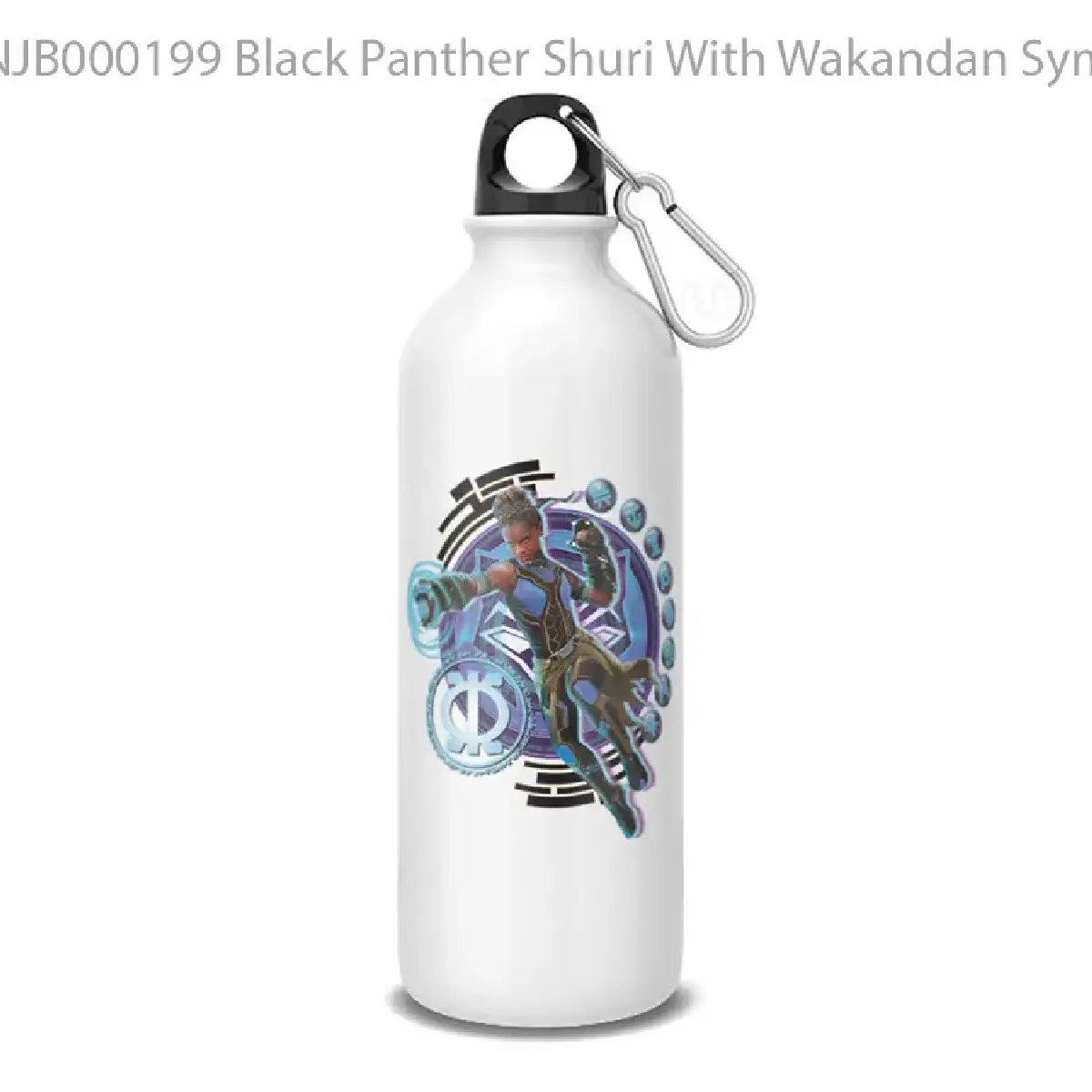 Black Panther Shuri With Wakandan Symbols g Botol Air Minum