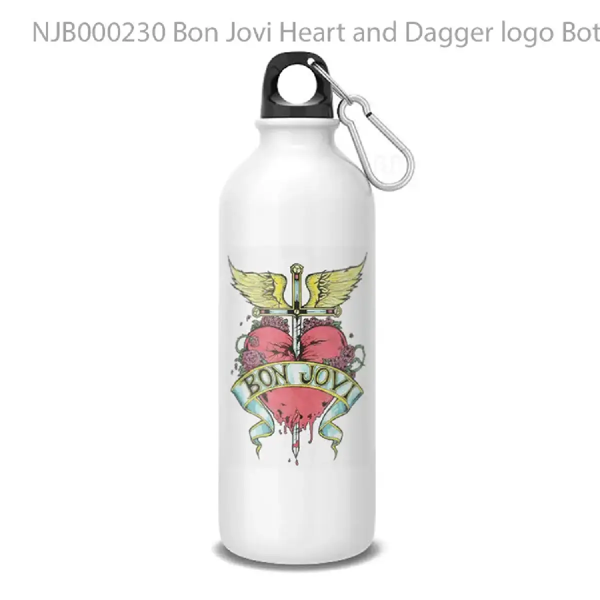 Bon Jovi Heart and Dagger logo Botol Air Minum