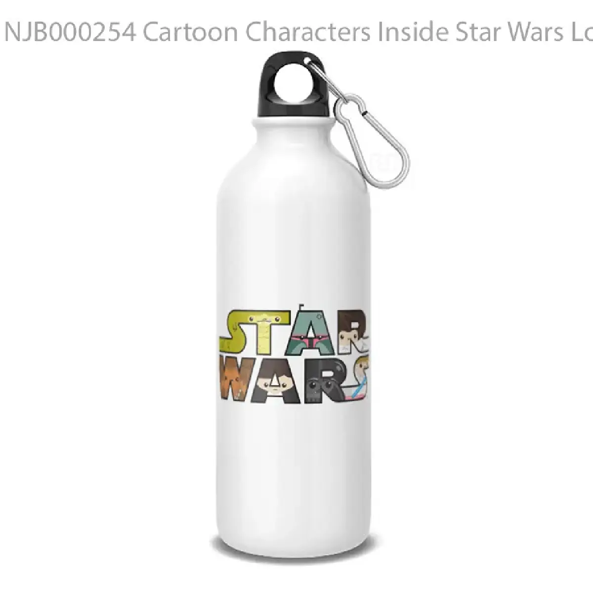Cartoon Characters Inside Star Wars Logo Botol Air Minum