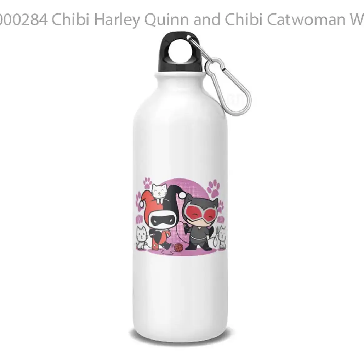 Chibi Harley Quinn and Chibi Catwoman With Catsyythkview Botol Air Minum
