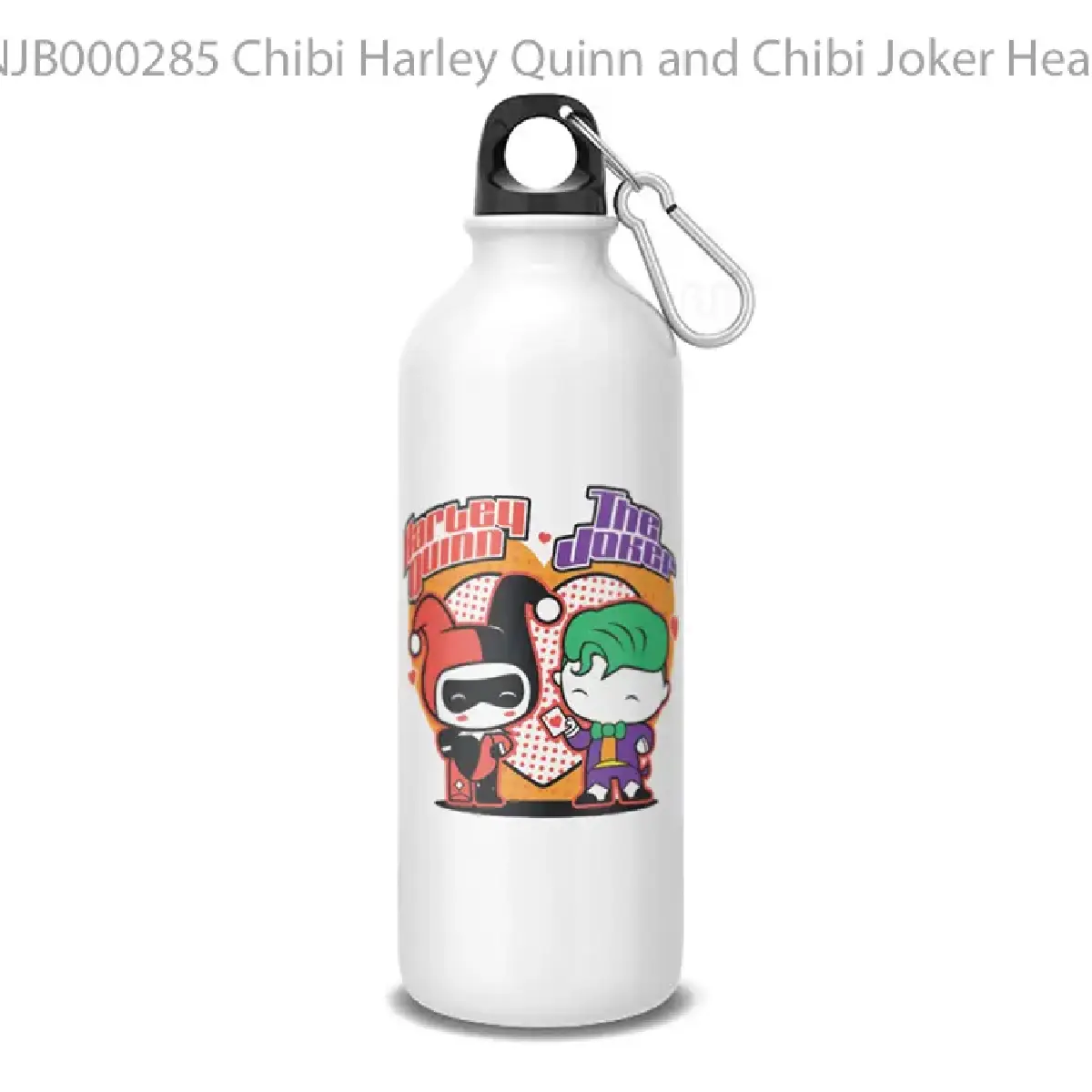 Chibi Harley Quinn and Chibi Joker Heartsview Botol Air Minum