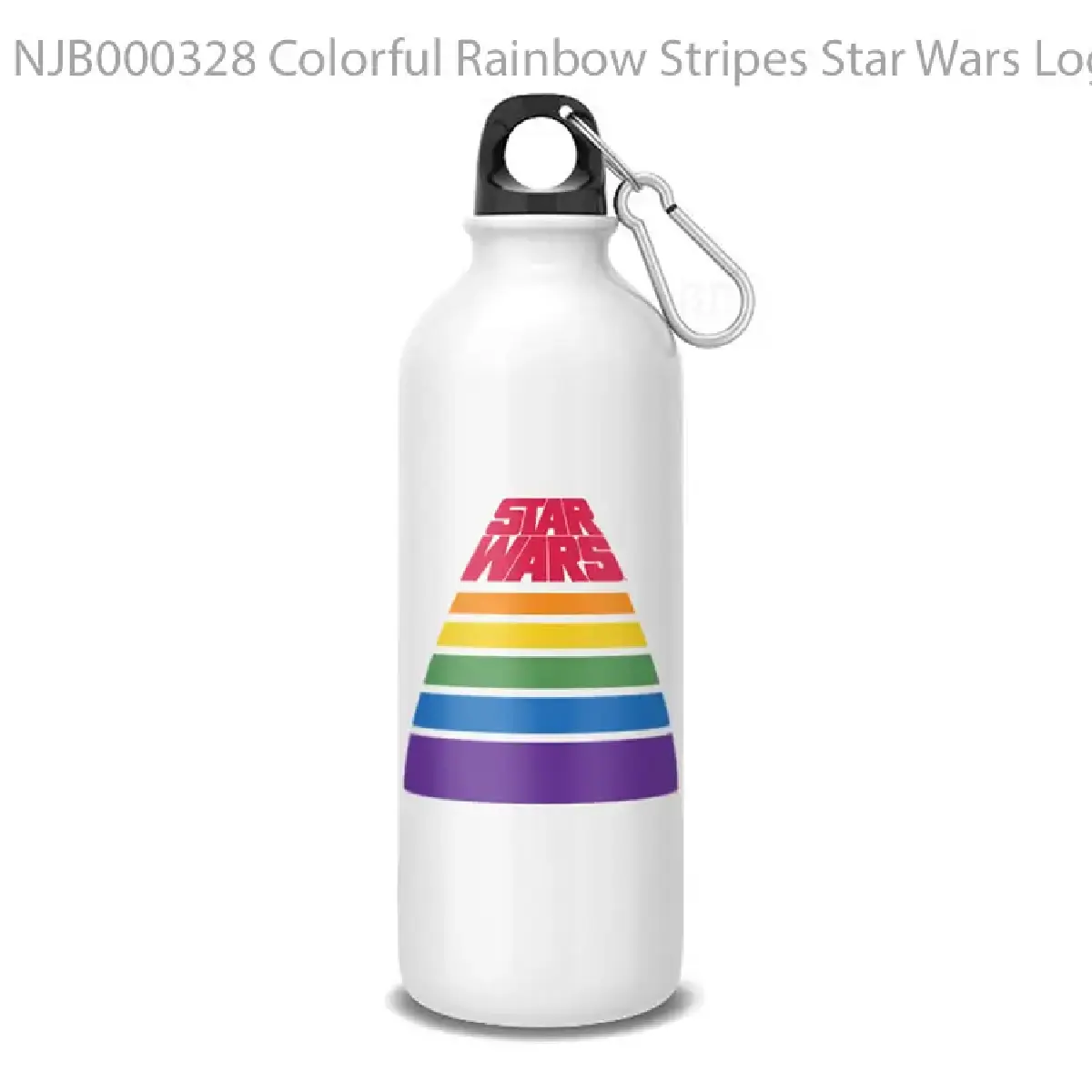Colorful Rainbow Stripes Star Wars Logo Botol Air Minum