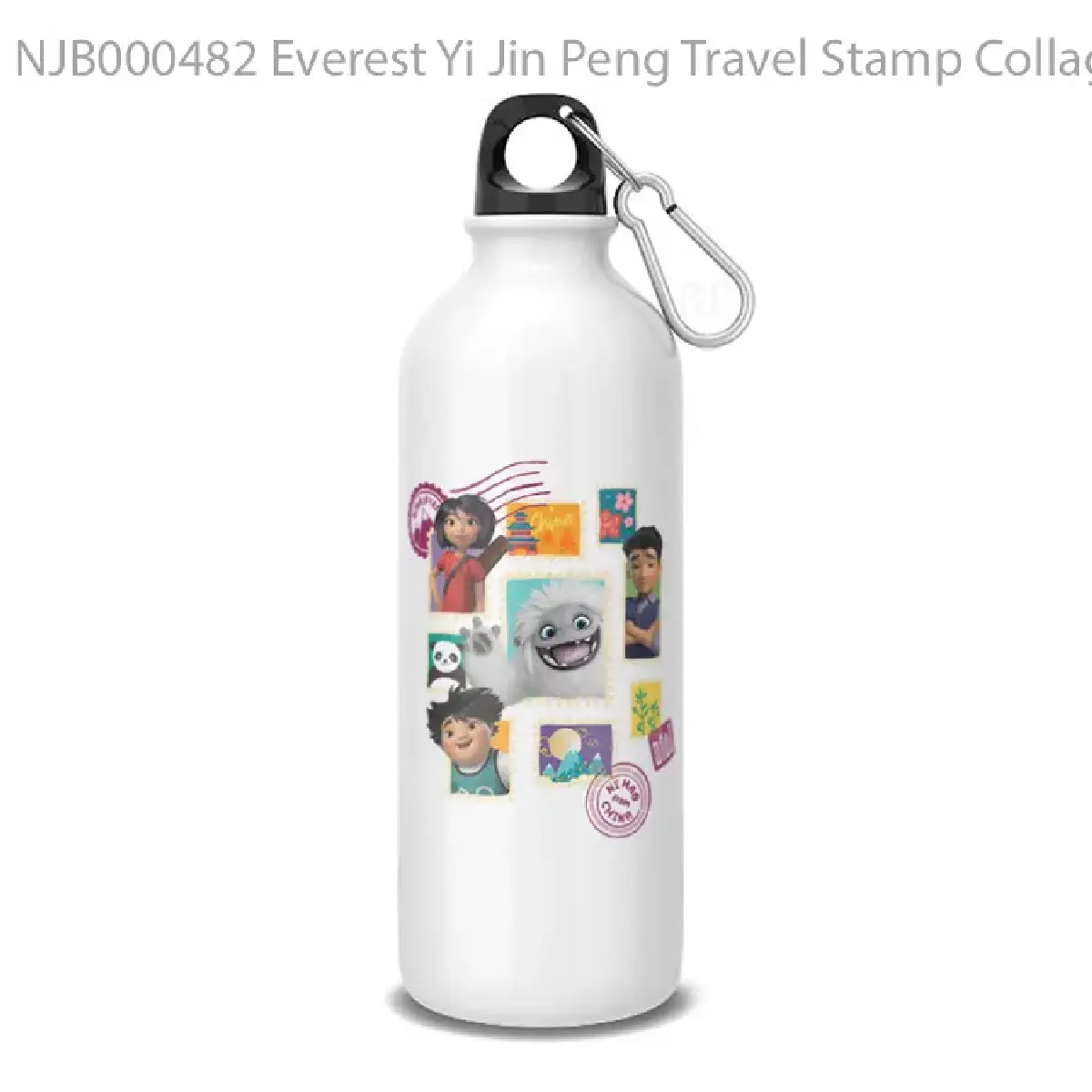 Everest Yi Jin Peng Travel Stamp Collage Botol Air Minum