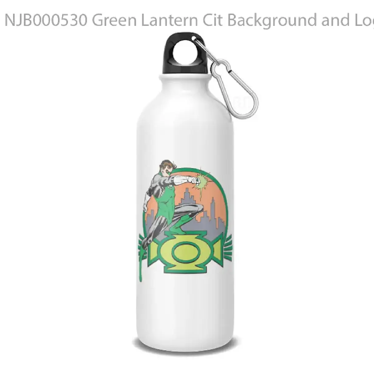 Green Lantern Cit Background and Logo Botol Air Minum