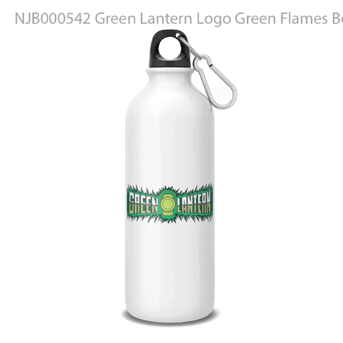Green Lantern Logo Green Flames Botol Air Minum