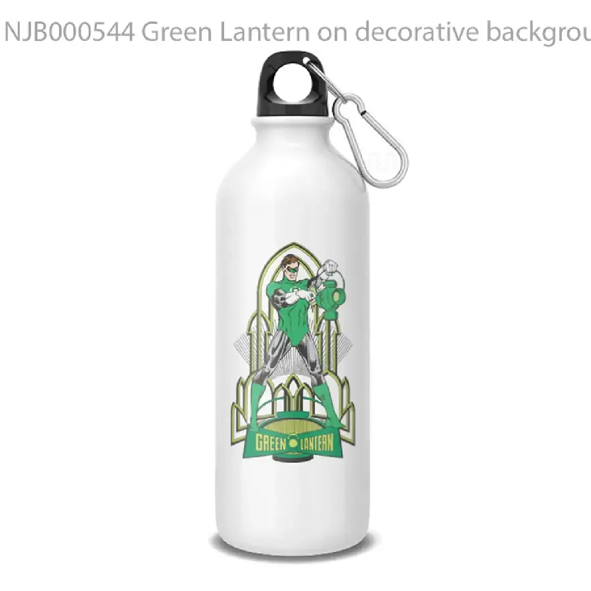 Green Lantern on decorative background Botol Air Minum