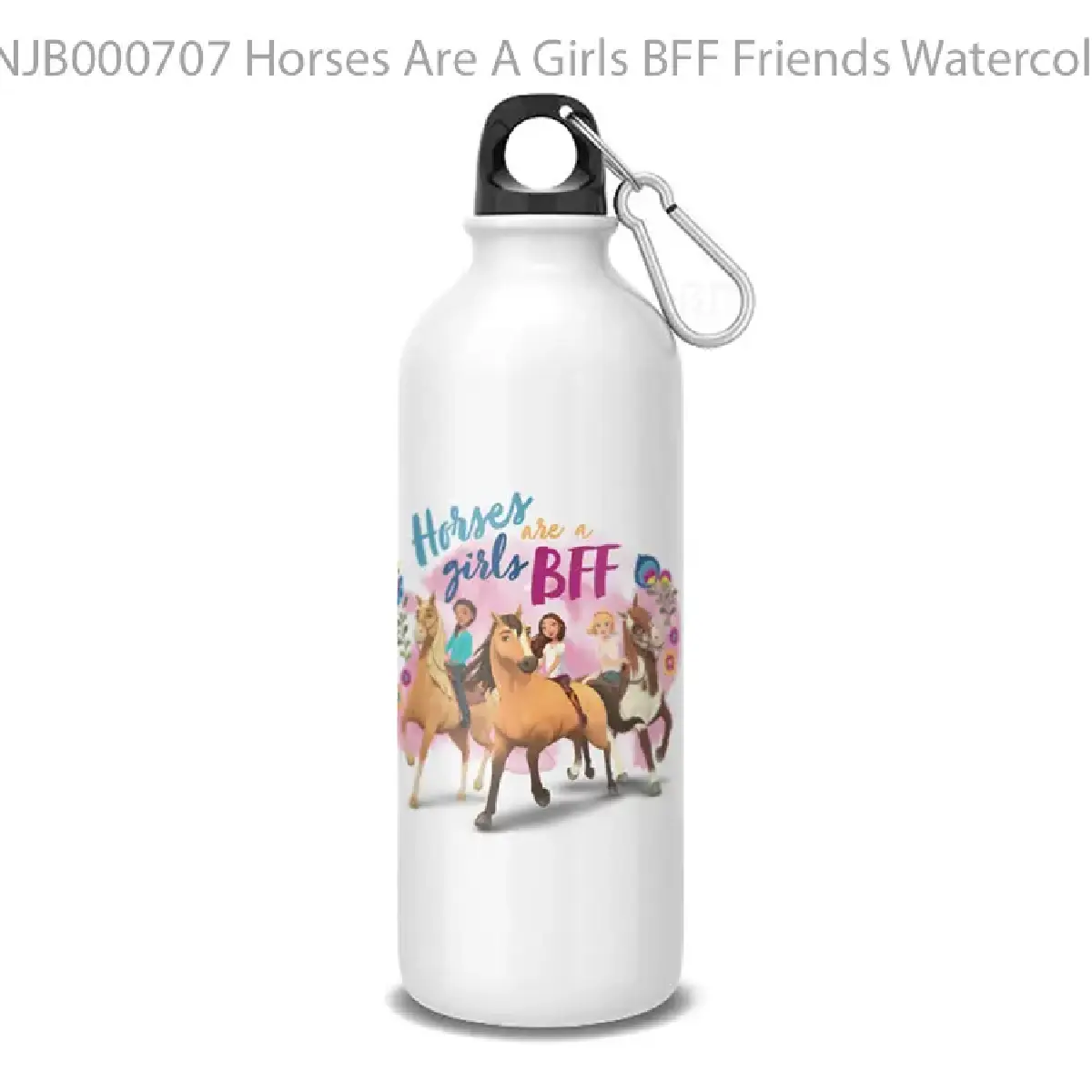 Horses Are A Girls BFF Friends Watercolor Art Botol Air Minum