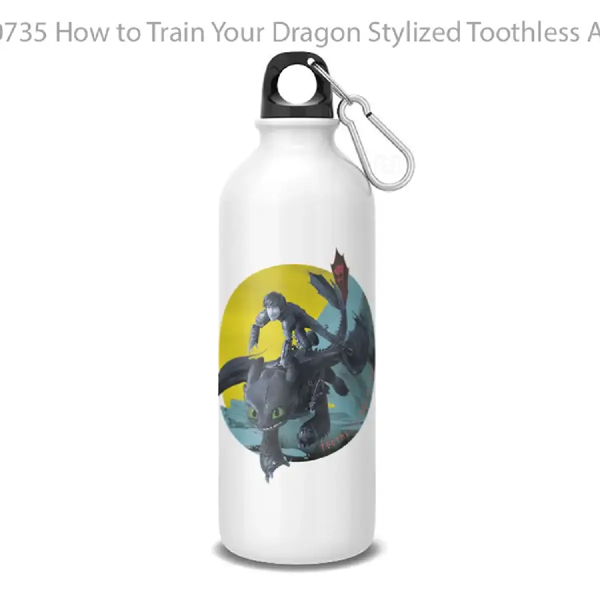 How to Train Your Dragon Stylized Toothless And Hiccup Flying Graphic Botol Air Minum