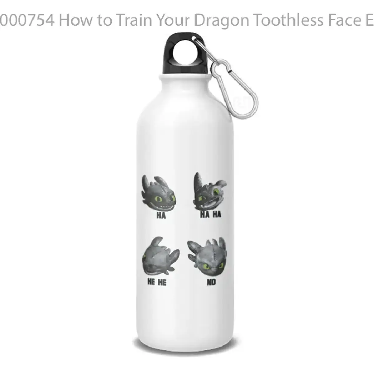 How to Train Your Dragon Toothless Face Expression Chart Botol Air Minum