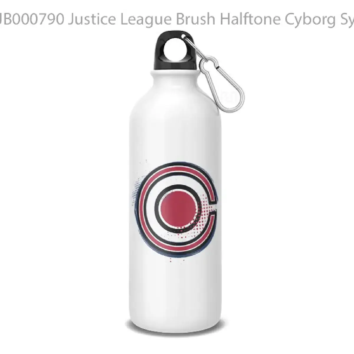 Justice League Brush Halftone Cyborg Symbolview Botol Air Minum