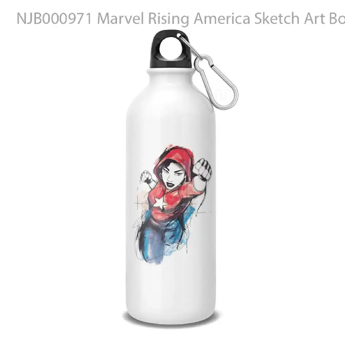 Marvel Rising America Sketch Art Botol Air Minum