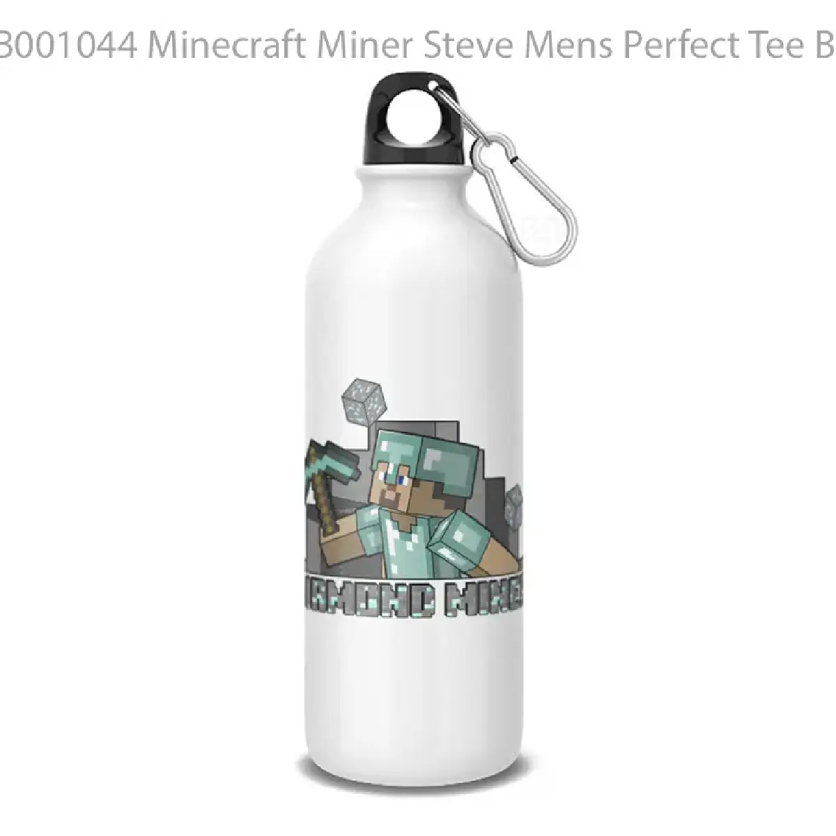 Minecraft Miner Steve Mens Perfect Tee By Minecraf_3 Botol Air Minum