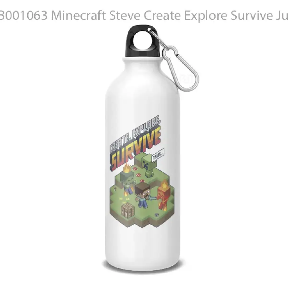 Minecraft Steve Create Explore Survive Juniors Perfect Botol Air Minum