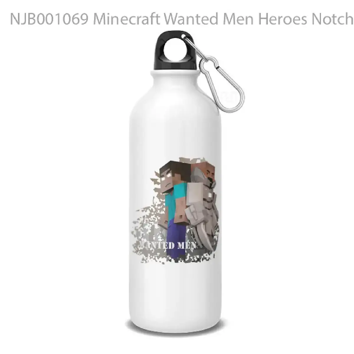 Minecraft Wanted Men Heroes Notch Botol Air Minum