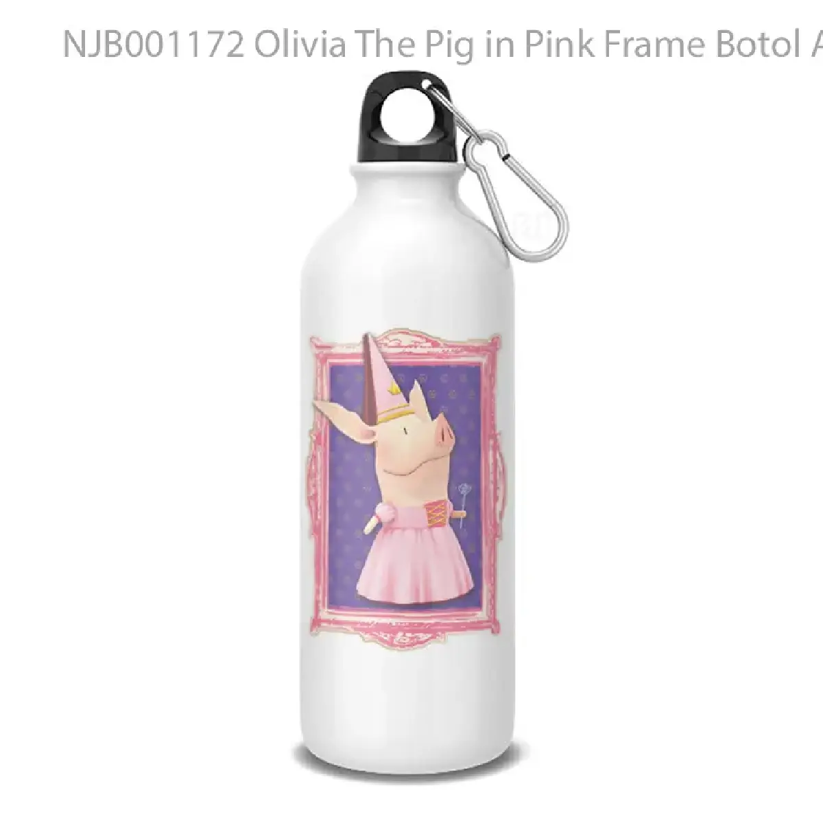 Olivia The Pig in Pink Frame Botol Air Minum