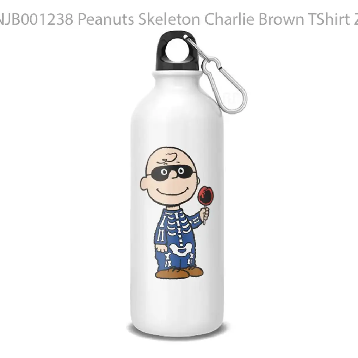 Peanuts Skeleton Charlie Brown TShirt Zazzlec Botol Air Minum