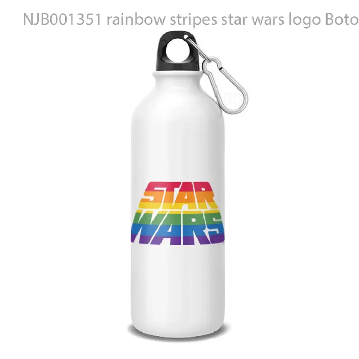 rainbow stripes star wars logo Botol Air Minum