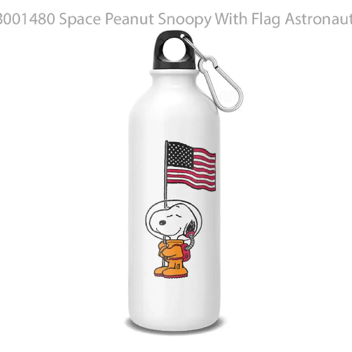 Space Peanut Snoopy With Flag Astronaut TShirt yythkg Botol Air Minum