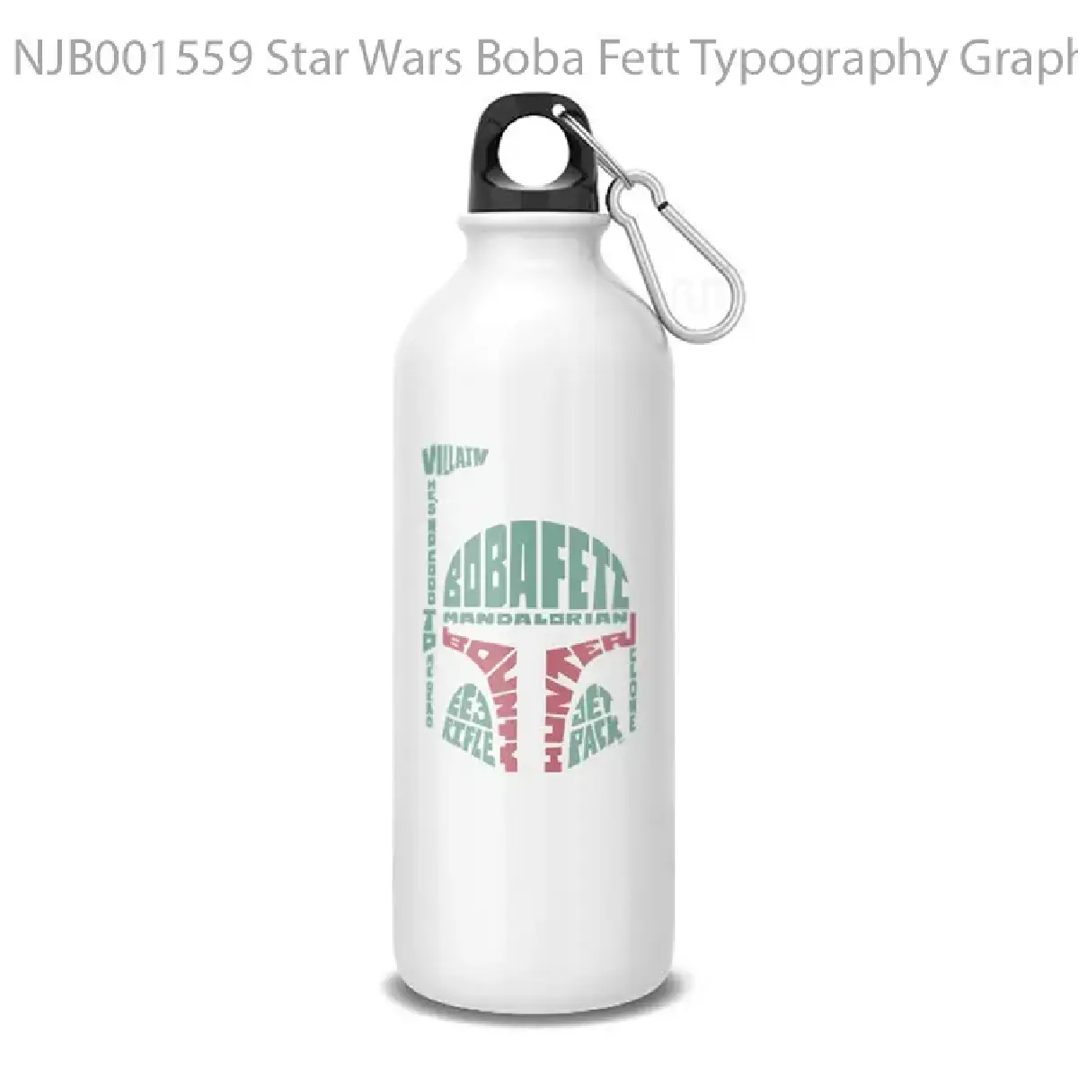Star Wars Boba Fett Typography Graphic Botol Air Minum