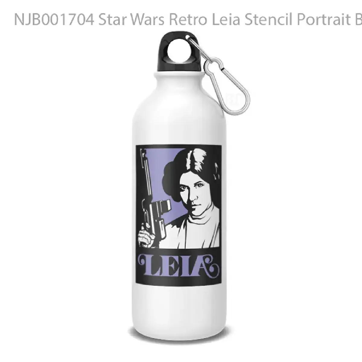 Star Wars Retro Leia Stencil Portrait Botol Air Minum