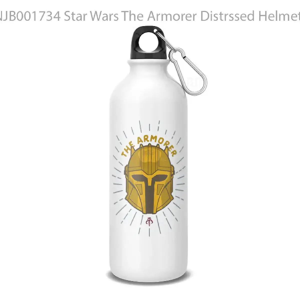 Star Wars The Armorer Distrssed Helmet Badge Botol Air Minum