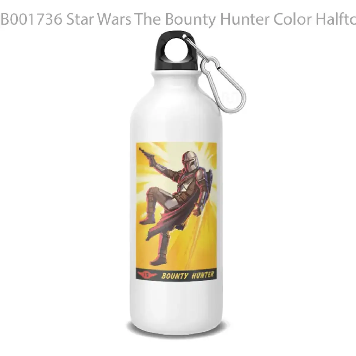 Star Wars The Bounty Hunter Color Halftone Graphic Botol Air Minum