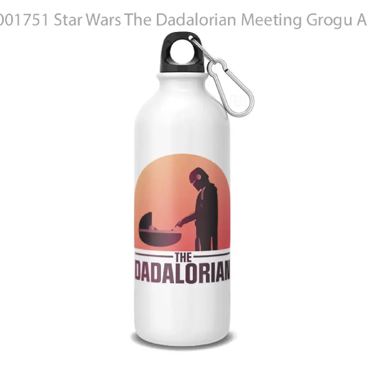 Star Wars The Dadalorian Meeting Grogu Art Deco Graphic y Botol Air Minum