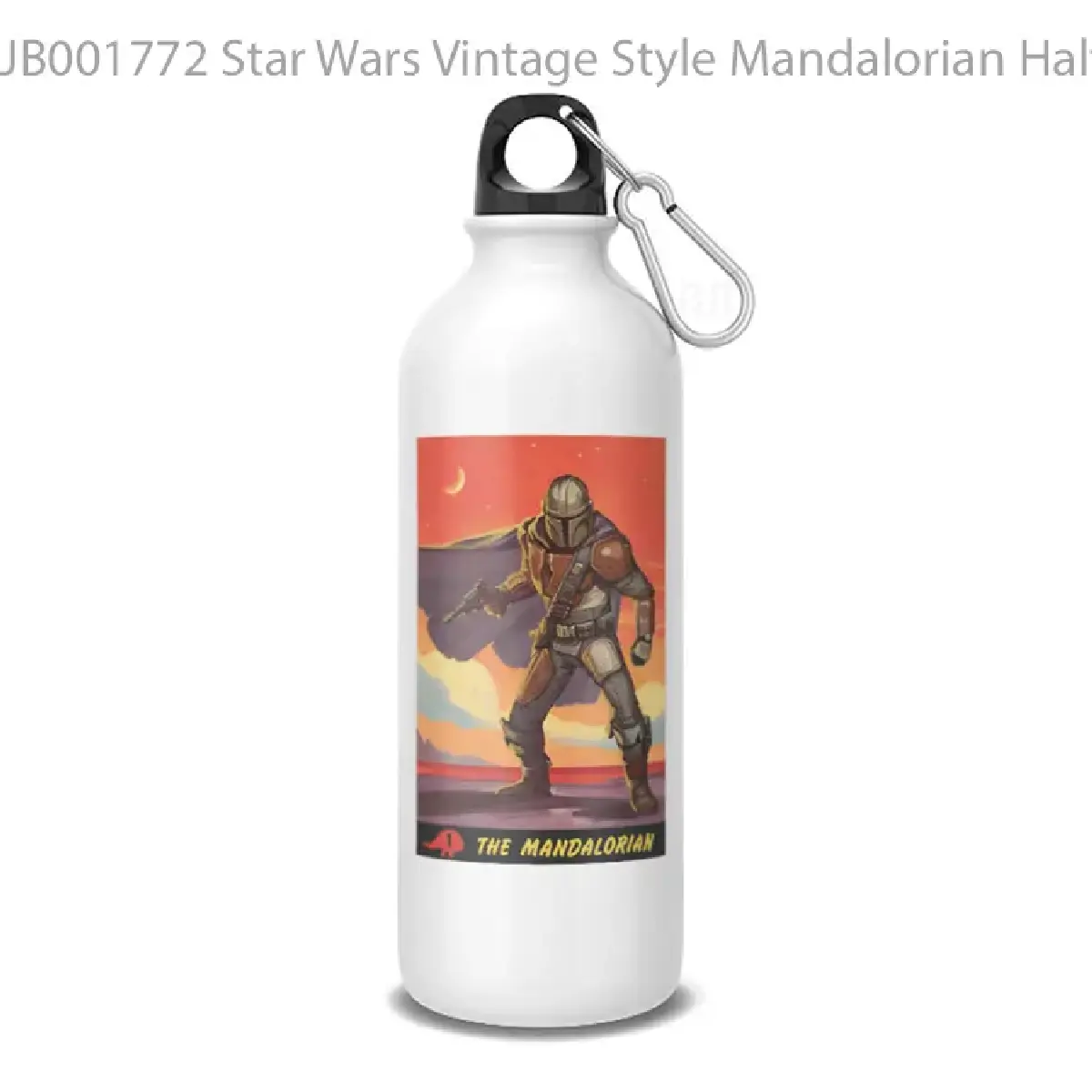 Star Wars Vintage Style Mandalorian Halftone Art Botol Air Minum