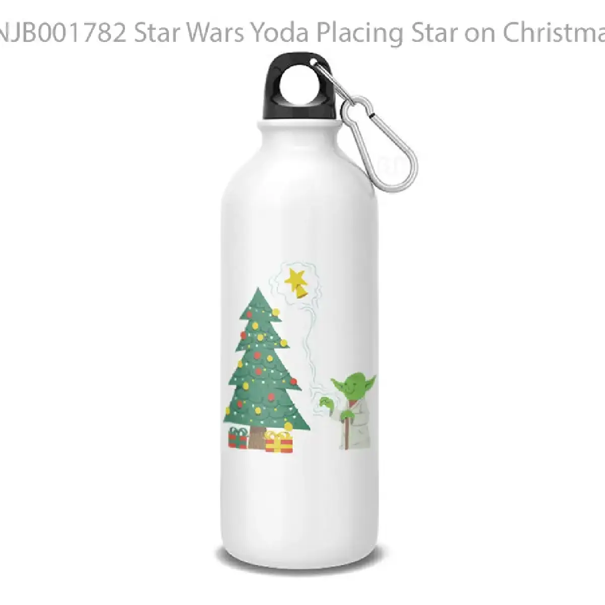 Star Wars Yoda Placing Star on Christmas Tree Botol Air Minum
