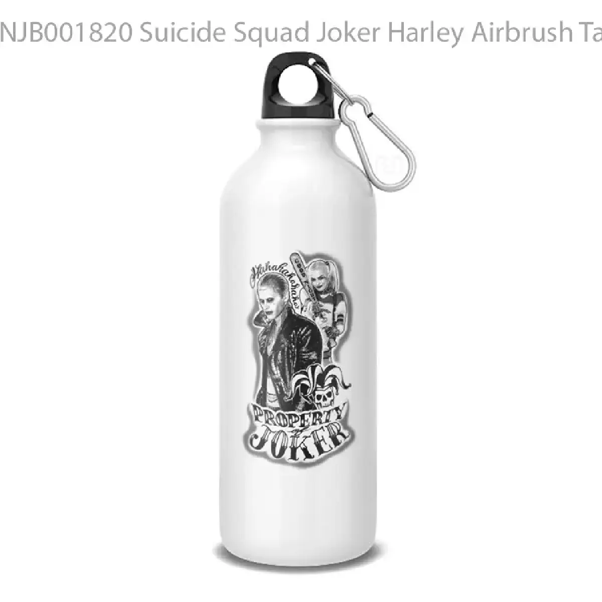 Suicide Squad Joker Harley Airbrush Tattoo Botol Air Minum