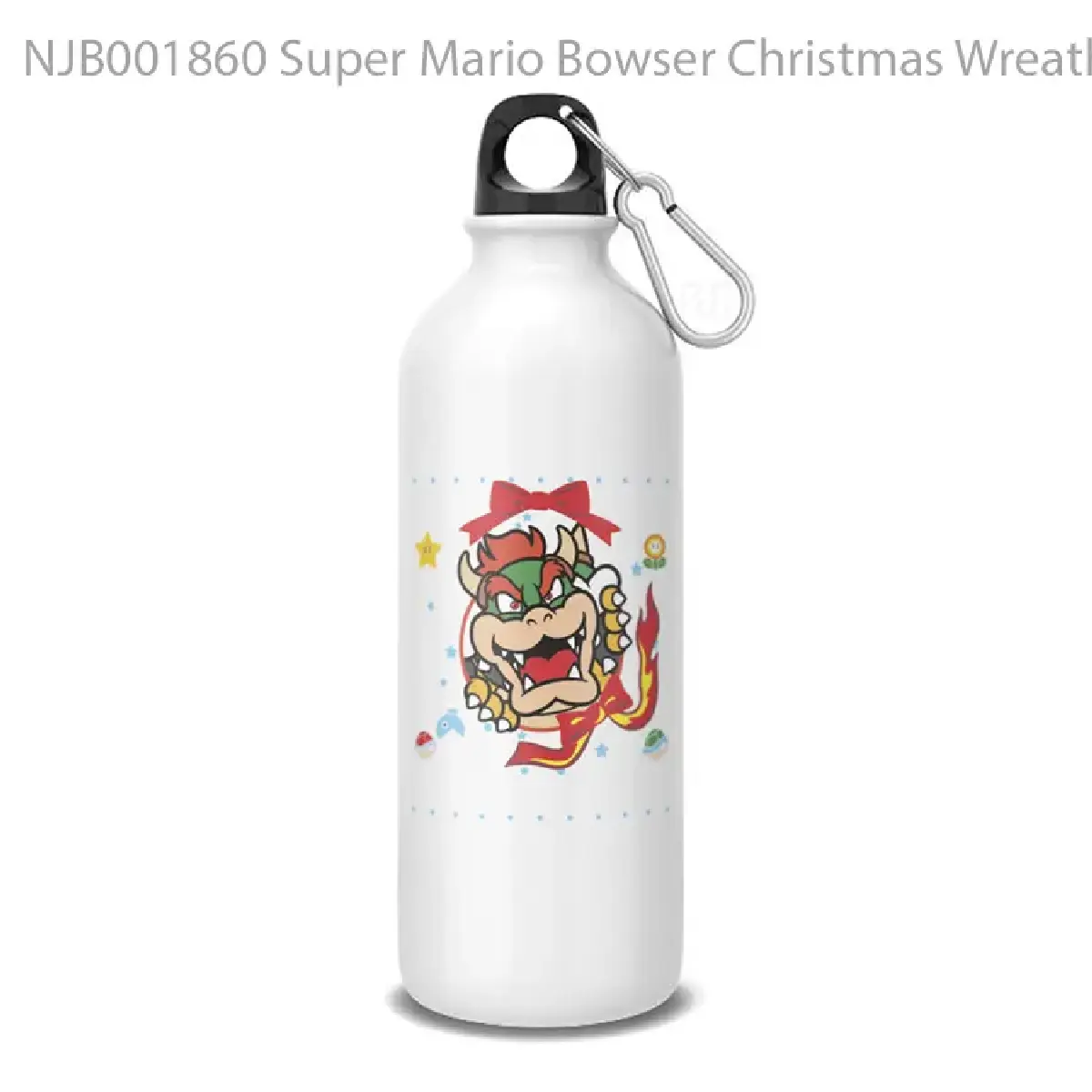 Super Mario Bowser Christmas Wreath Botol Air Minum