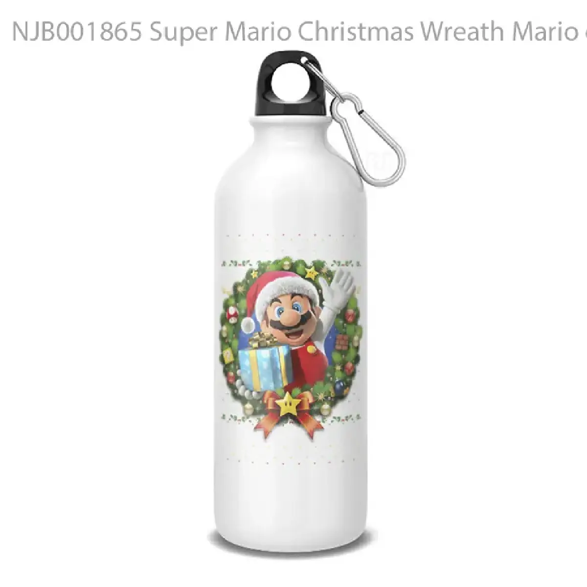 Super Mario Christmas Wreath Mario d Botol Air Minum