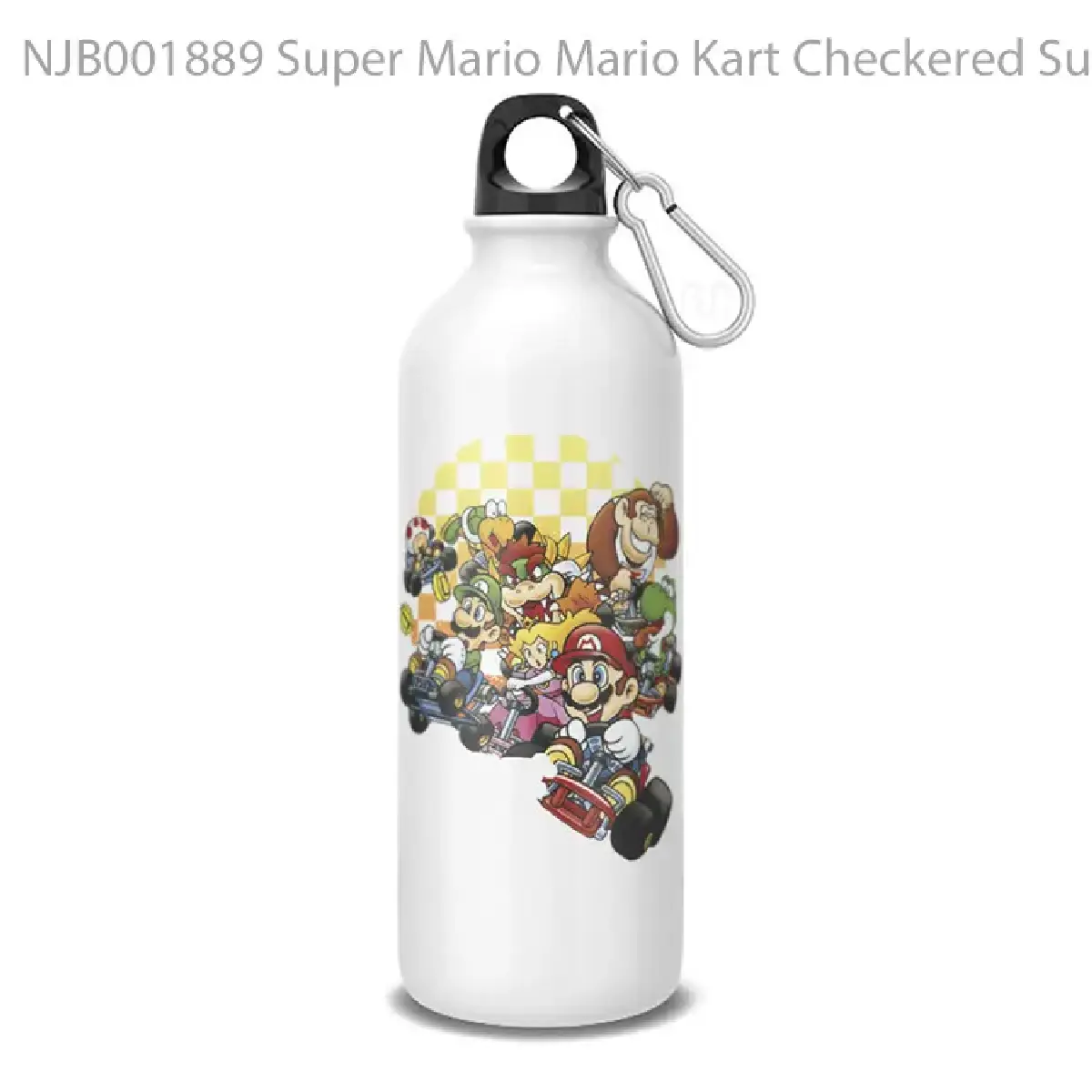 Super Mario Mario Kart Checkered Sun Botol Air Minum