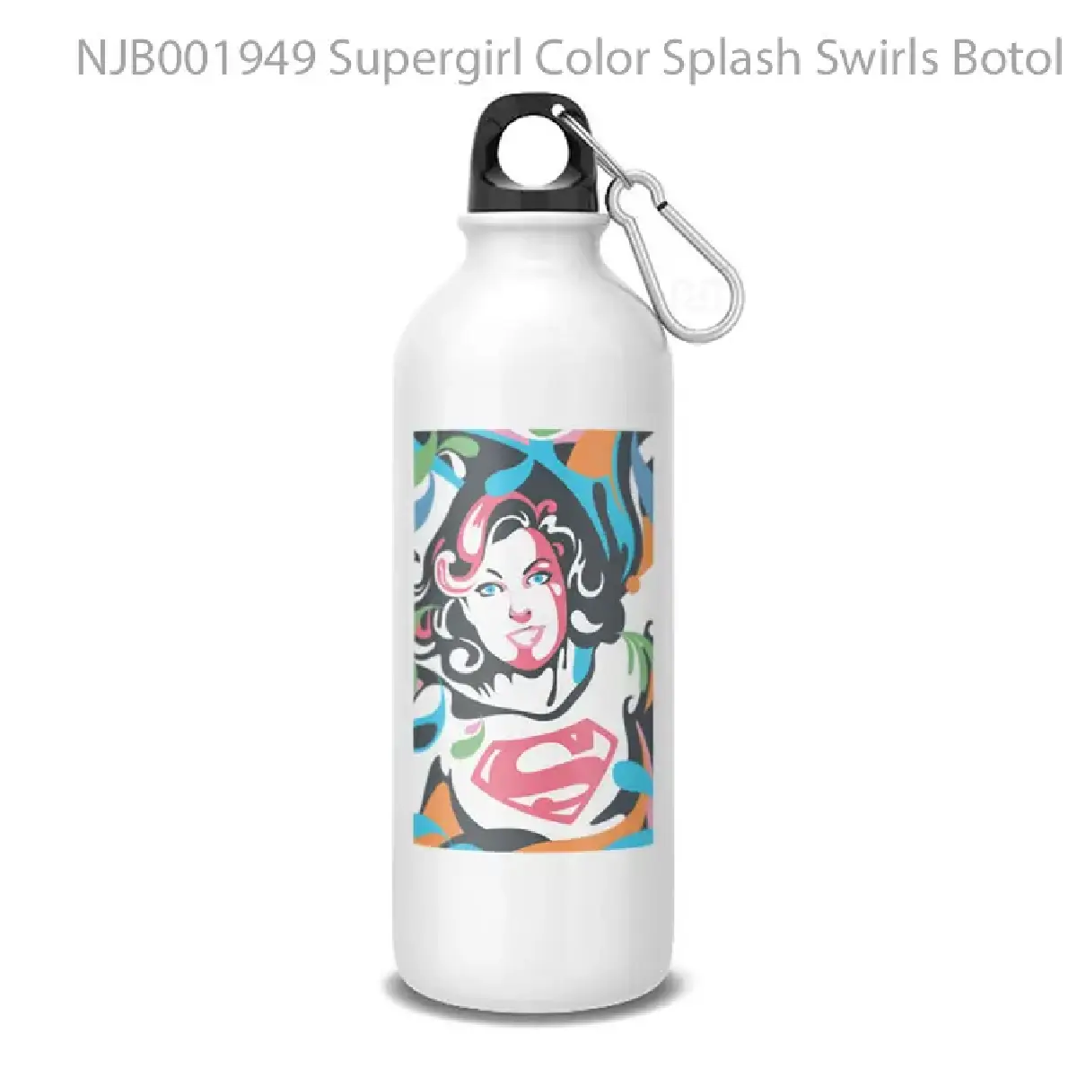 Supergirl Color Splash Swirls Botol Air Minum