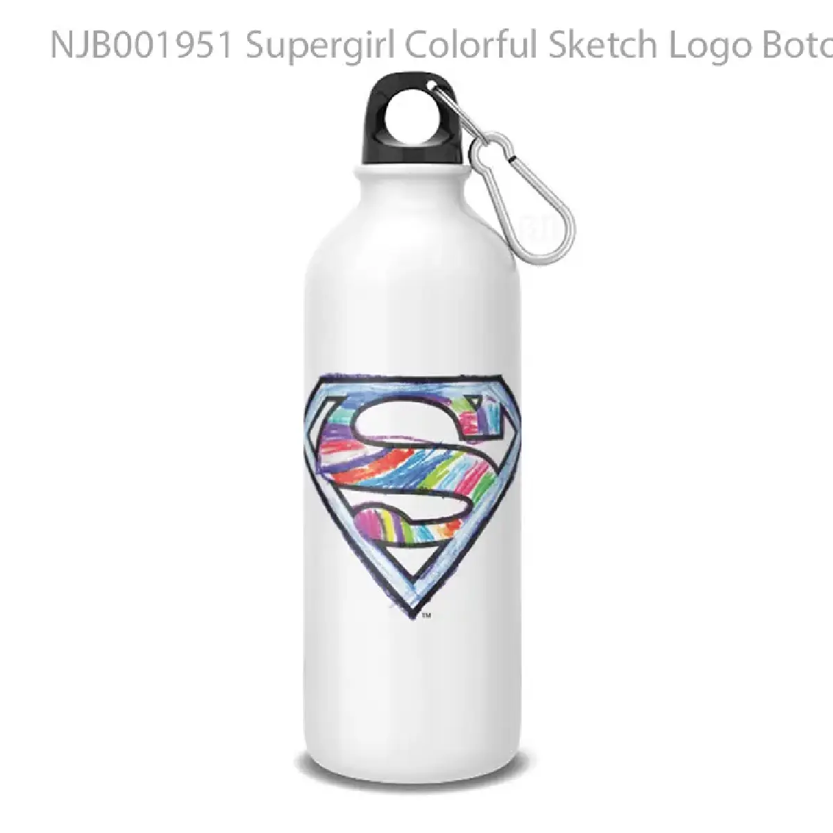 Supergirl Colorful Sketch Logo Botol Air Minum