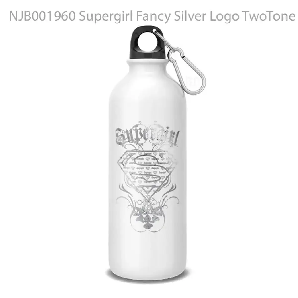 Supergirl Fancy Silver Logo TwoTone Botol Air Minum