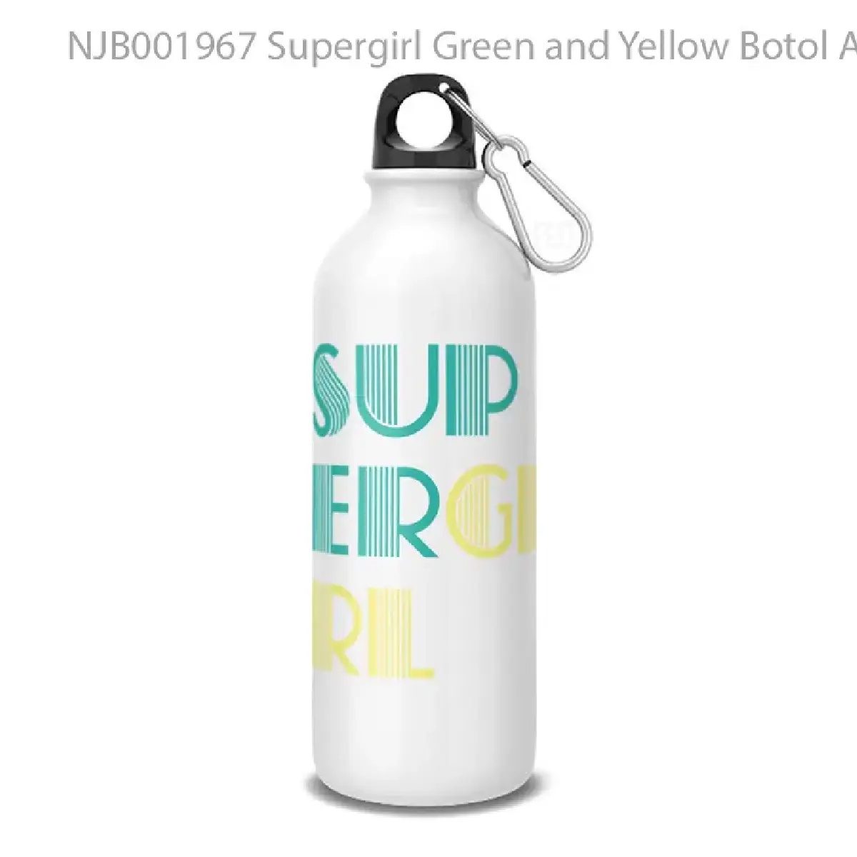 Supergirl Green and Yellow Botol Air Minum