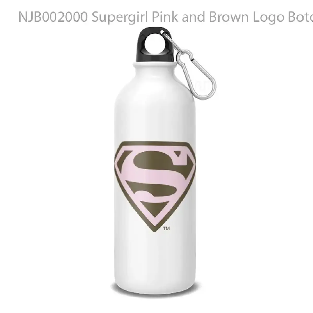 Supergirl Pink and Brown Logo Botol Air Minum