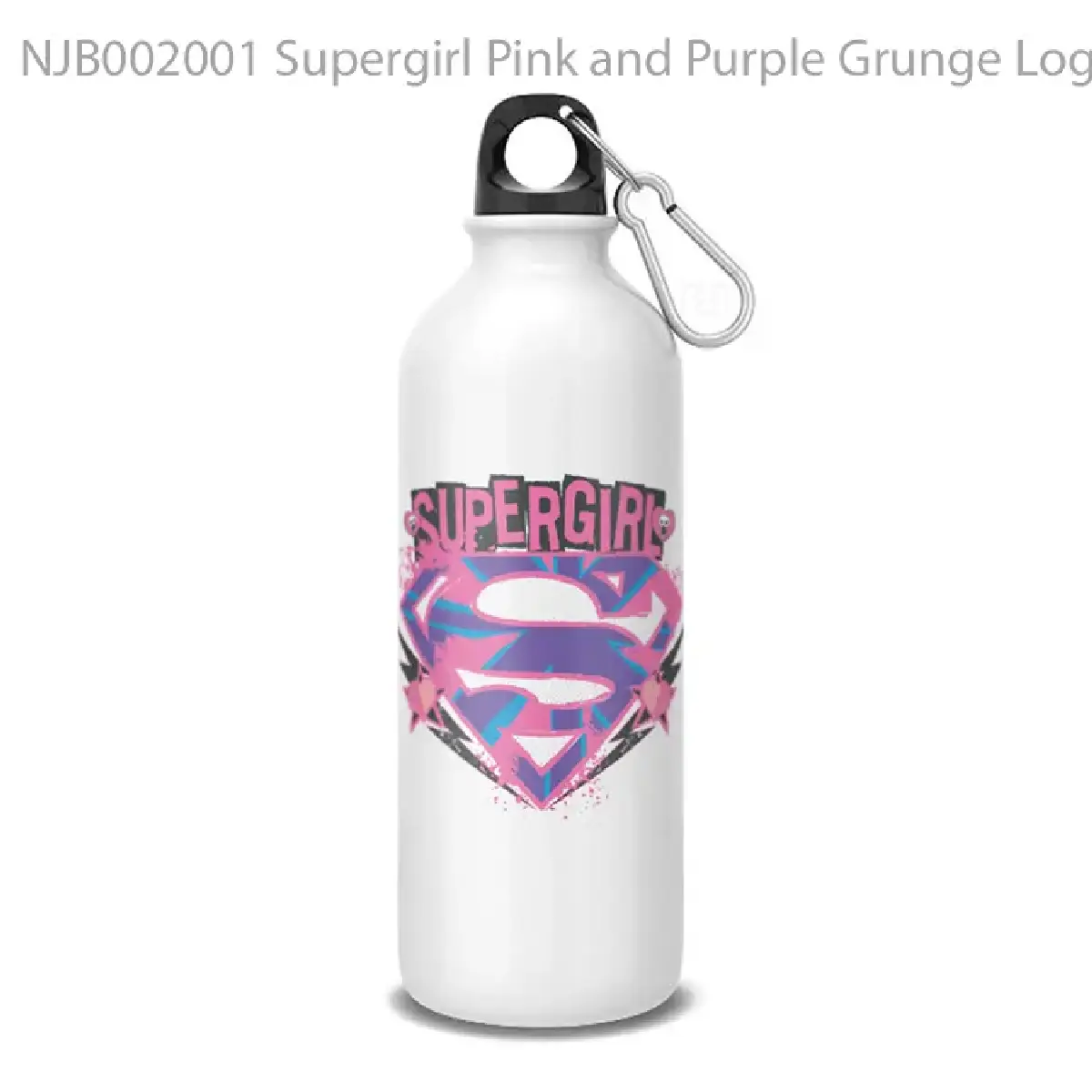 Supergirl Pink and Purple Grunge Logo Botol Air Minum