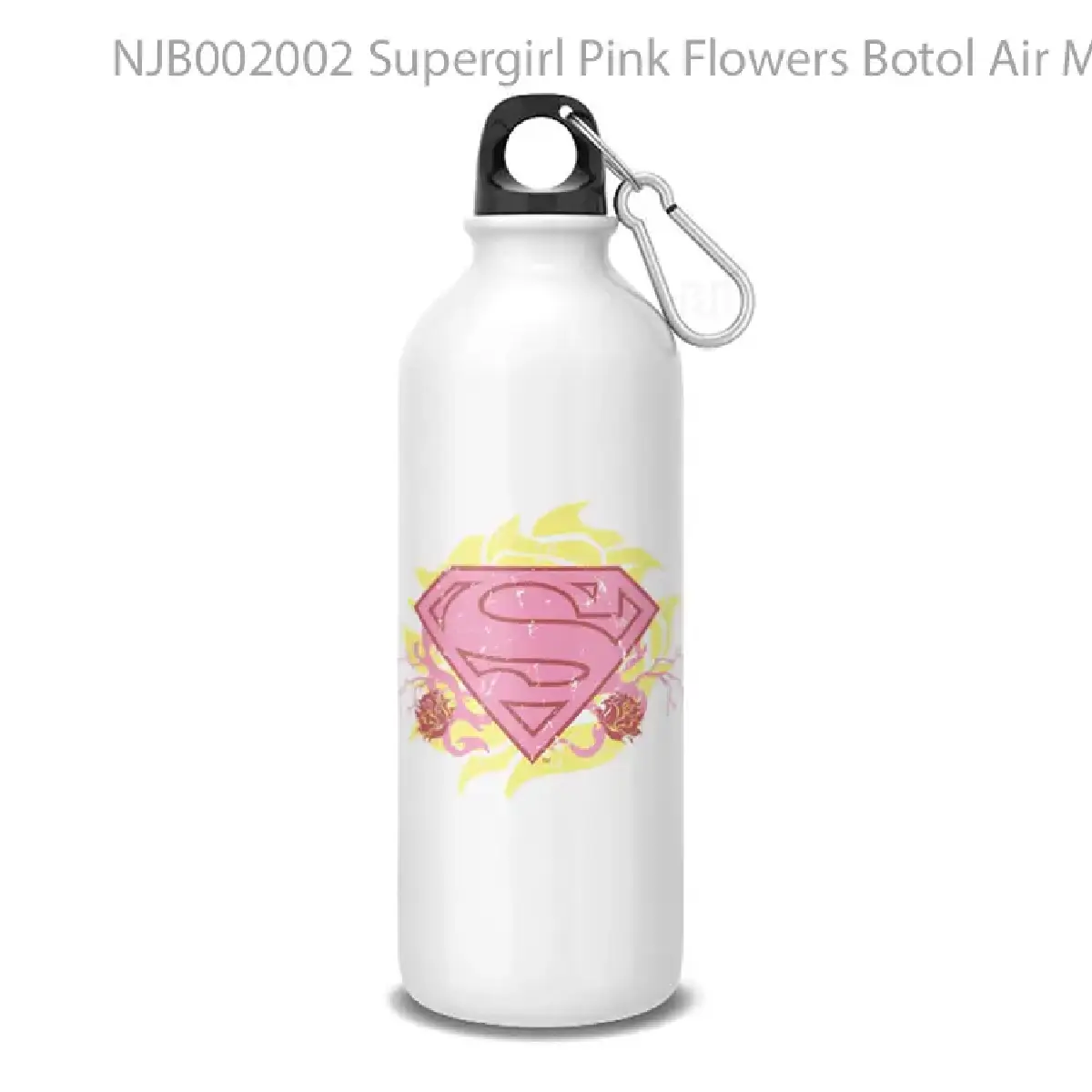 Supergirl Pink Flowers Botol Air Minum