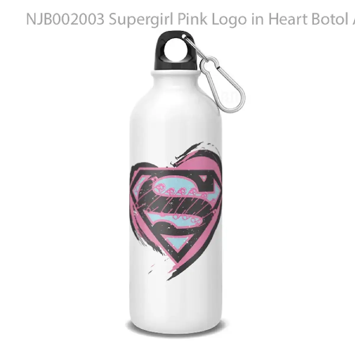 Supergirl Pink Logo in Heart Botol Air Minum